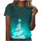 thumbnail image 1 of Camisetas Casuales de las Mujeres Suéter de Manga Corta Impreso Cuello Redondo, Poliéster Ligero para Todas las Estaciones Diario Y Confort de Uso, 1 of 4