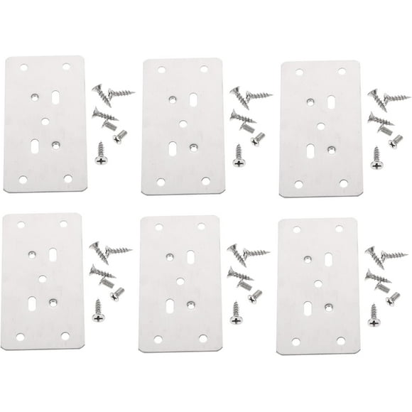 YQHWQ High-end atmosphere 6-piece hinge repair plate cabinet door hinge furniture repair tool corner cabinet hinge plate cabinet hinge door hinge installation kit door panel cabinet sta
