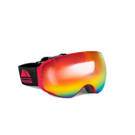 Spherion Gear Ski Goggles + Detachable Amber Lens (Best New Ski Gear)
