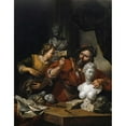 thumbnail image 3 of Jacob Toorenvliet 12x14 Black Modern Framed Museum Art Print Titled - A Sculptor's Studio (1680), 3 of 5
