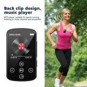 MP3 Player,Bluetooth 5.4 MP4 Music Player with 64GB SD Card,Portable HIFI Sports Music Player with Clip Touch Screen Button,Voice Recorder,FM Radio,E-Book,Support up to 128GB for Running,Walking