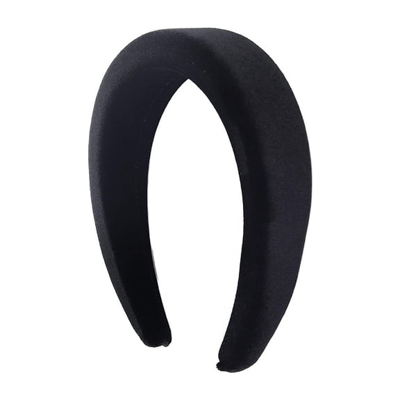 Motique Accessories Black Padded Headband for Women and Girls- Hair Styling Accessories Fashion Hairband