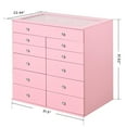 thumbnail image 2 of Impressions Vanity SlayStation Display Chest with 11 Drawers Chest, Craft Storage (Light Pink), 2 of 5