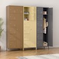 thumbnail image 2 of GangMei Metal 8-Door Storage Locker for Adult, Lockable, Brown, 1 Count, 2 of 8