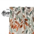 thumbnail image 4 of Valances for Windows, Vintage Leaves Light Filtering Window Treatment Valances for Living Room/Bedroom/Bathroom, Summer Botanical Pastoral Watercolor Rustic 54"x 18" Rod Pocket Kitchen Curtains, 4 of 9