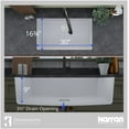 thumbnail image 2 of Karran QU-812-Pk1 Quartz Qu 32-1/4" Undermount Single Basin Quartz Composite Kitchen Sink in White with Stainless Steel accessories, 2 of 2