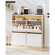 thumbnail image 1 of QinaQin Zapatera delgada con 4 puertas abatibles, organizador de madera con repisa superior abierta, ideal para entrada, pasillo o recámara, ahorra espacio y mantiene orden, 1 of 9