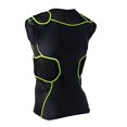thumbnail image 2 of CHAMPRO Chemise de Compression Football Bull Rush avec Système de Coussin, Charbon, Noir, Adulte Large, 2 of 2