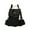Black/White, variant on Women's Anti-Theft Mini Backpack, Lightweight Nylon Travel Daypack with Water Bottle Pocket, Small Casual Purse