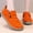 Orange, variant on Unisex Solid Color Mid Top Ankle Boots With Side Zipper Comfortable On Casual Shoes Lightweight Non Footwear For Spring Fall Daily Walking And Outdoor Activities Purple 36