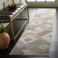 thumbnail image 2 of SAFAVIEH Palma Vincent Geometric Runner Rug, Beige/Light Grey, 2'2" x 11', 2 of 8