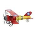 thumbnail image 6 of DecMode Red Metal Airplane Wall Decor, 6 of 10
