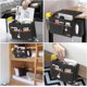thumbnail image 2 of Dark Gray - 1 Bed Bag, Bedside Storage Bag And Remote Control Tissue Box, Tablet, Charging Cable, Magazine, Glasses, Pen, 2 of 5