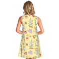 thumbnail image 2 of Bixox Frog Bee Print Women's Sleeveless A-Line Dress with Pockets, Casual Knee-Length Tank Dress for Summer-Large, 2 of 7