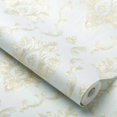 thumbnail image 1 of 1 Roll Non-self-adhesive Wall Paper, 3D Three-dimensional Embossed Fine European Damask Wallpaper, Thickened Static Pressure, Luxury, Non-woven, For Living Room Bedroom TV Background Senior Sense Wal, 1 of 4