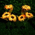 thumbnail image 3 of PUCACHI 2 Pack Solar Lights Outdoor Garden Decor - 3D Sunflower Design, IP65 Waterproof, Auto On/Off, Warm White LED, Easy Install for Yard, Patio, Pathway, 3 of 8