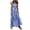 a-310Blue87, variant on Womens Square Neck Sleeveless Maxi Dress With Gingham Plaid Print Smocked Bodice Ruffle Straps Tiered Skirt Dress For Beach Vacations Dates Casual Summer Outings Versatile Dress