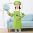 thumbnail image 2 of XFHLMJFF Boys Girls Sweater Cute Kid Art Aprons Smocks Solid Color Long Sleeve Hat Children Printed Artist Painting Fall Winter Clothes, 2 of 3