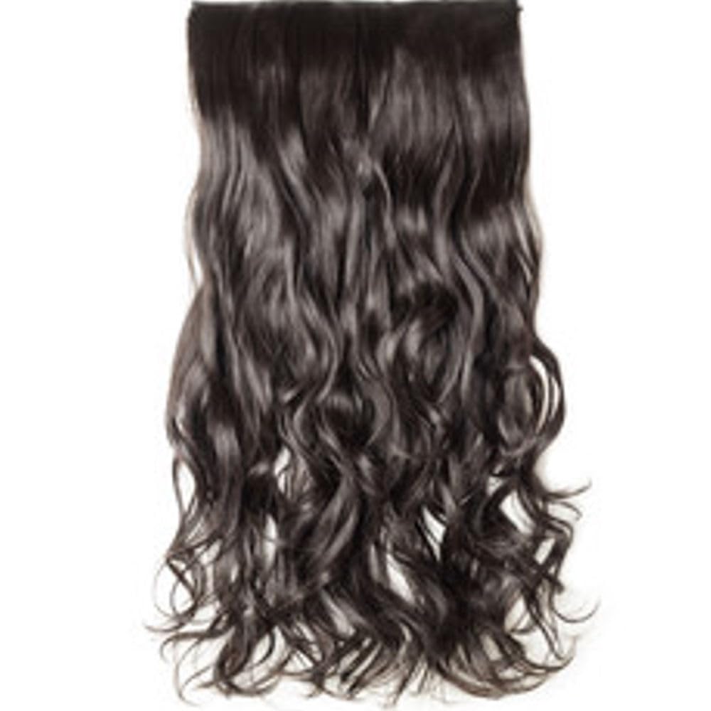 Clip On Hair Extension For Women, Instantly Increase Length And Volume (NATURAL BROWN, 14'' Inches)