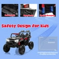 thumbnail image 3 of 24V Ride on Toy Cars, Kids Ride on UTV Cars with Remote Control, Battery Powered Electric Car for Kids Boys Girls 3-6 w/Bluetooth and Lights, 4 Wheelers Drive, Black, 3 of 7