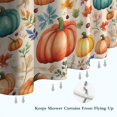 thumbnail image 6 of Fall Pumpkins and Leaves Pattern Shower Curtain 72"x84" ,Bathroom Decorative Shower Curtains Set with 12 Hooks,Modern Waterproof Washable Shower Curtain, 6 of 6