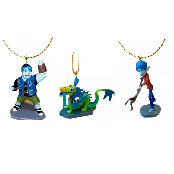Blazey Dragon Ian & Barley Lightfoot 3 Ornaments Onward Figure Pvc Figurine New