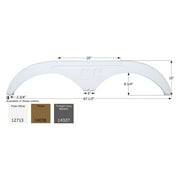 Icon Technologies 14038 - FS2713 67-1/2"L x 15"H (9-3/4" Arch Heigh) Taupe Tandem Fender Skirt for Forest River Cedar Creek Model