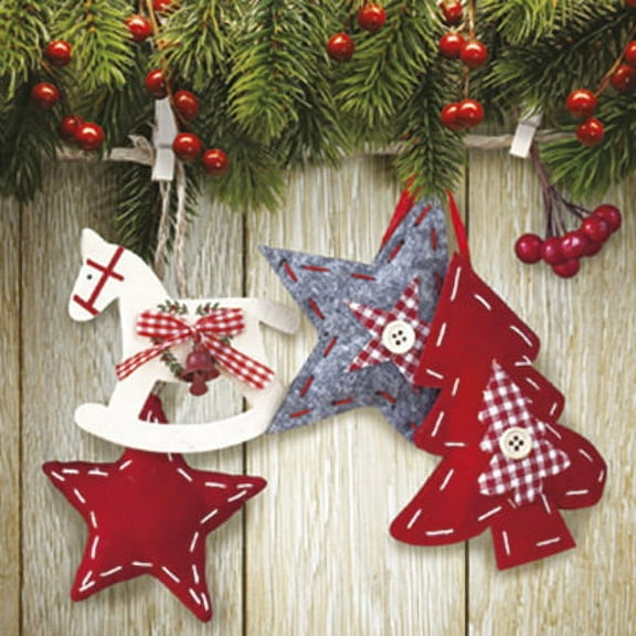 Christmas Felt Toys 40pcs - Christmas Paper Lunch Napkins