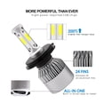 thumbnail image 4 of 2 Pzs Bombillas LED H1 H3 H7 H4 H13 H11 9004 880 9007 Auto S2 Faros Delanteros De Coche 72W 8000LM 6500K Para Rango De Iluminación De 9V A 36V 200M, 4 of 4