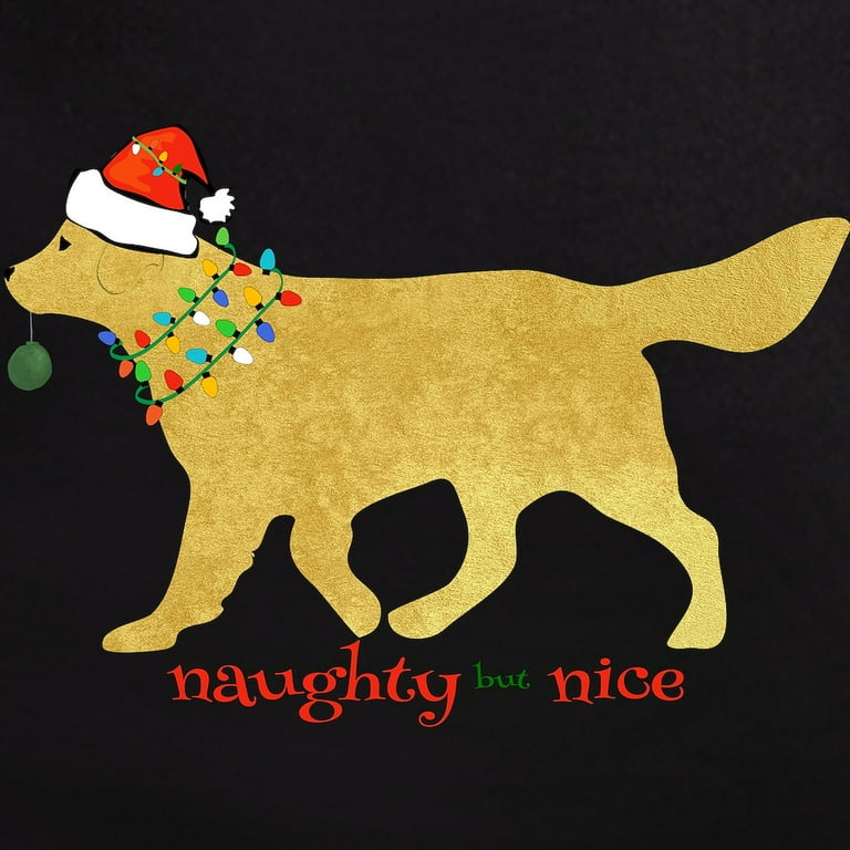 CafePress Naughty Christmas Golden Retriever Pajamas Men s Dark Loose Fit Cotton Pajama Set