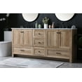 thumbnail image 4 of Elegant Lighting Vf2872d Soma 72" Free Standing Double Basin Vanity Set - Wood, 4 of 7