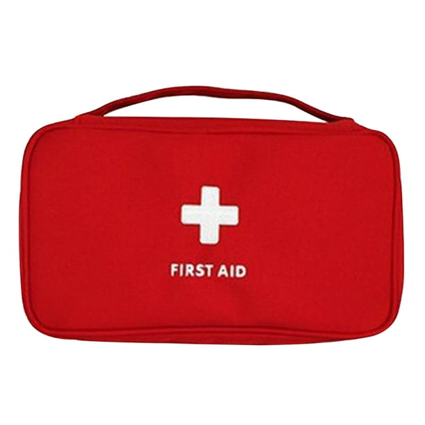 Botiquín de primeros auxilios, botiquín de emergencia portátil para viajes al aire libre, supervivencia médica (rojo)