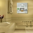 thumbnail image 2 of Stupell Home Décor Bathroom Farmhouse Style Neutral Gray Drawing Canvas Wall Art by Yellow Café, 2 of 4