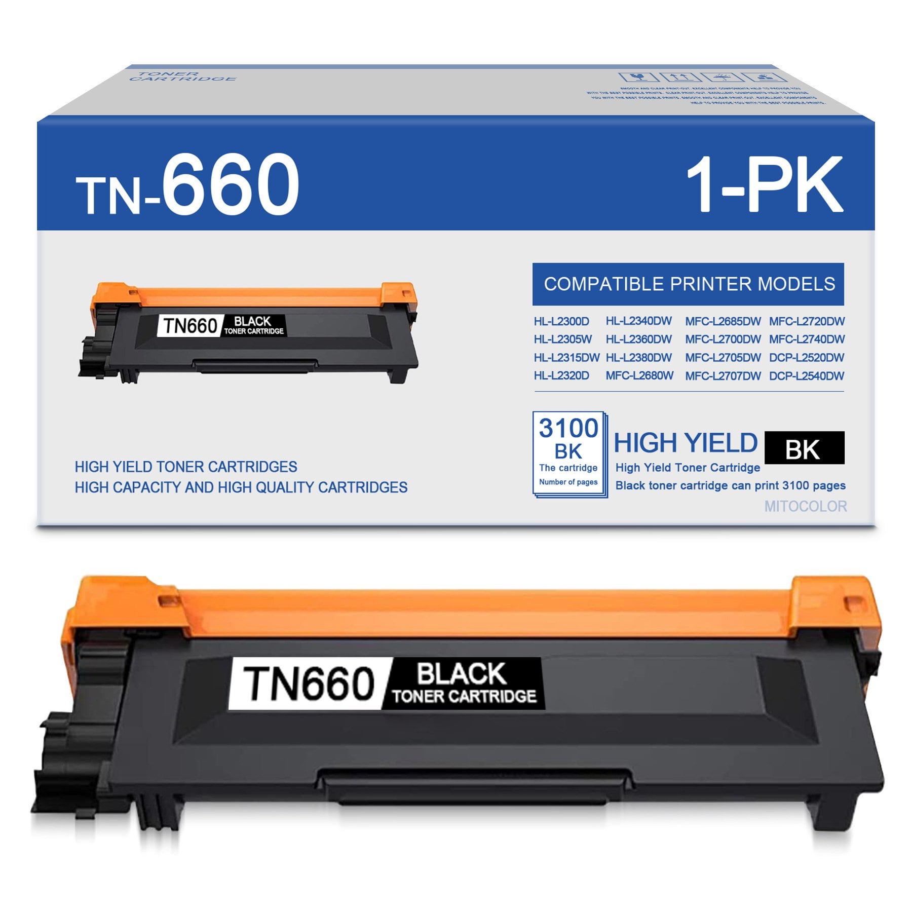 TN660 TN660 Toner Cartridge Compatible TN660 TN660 Black Toner