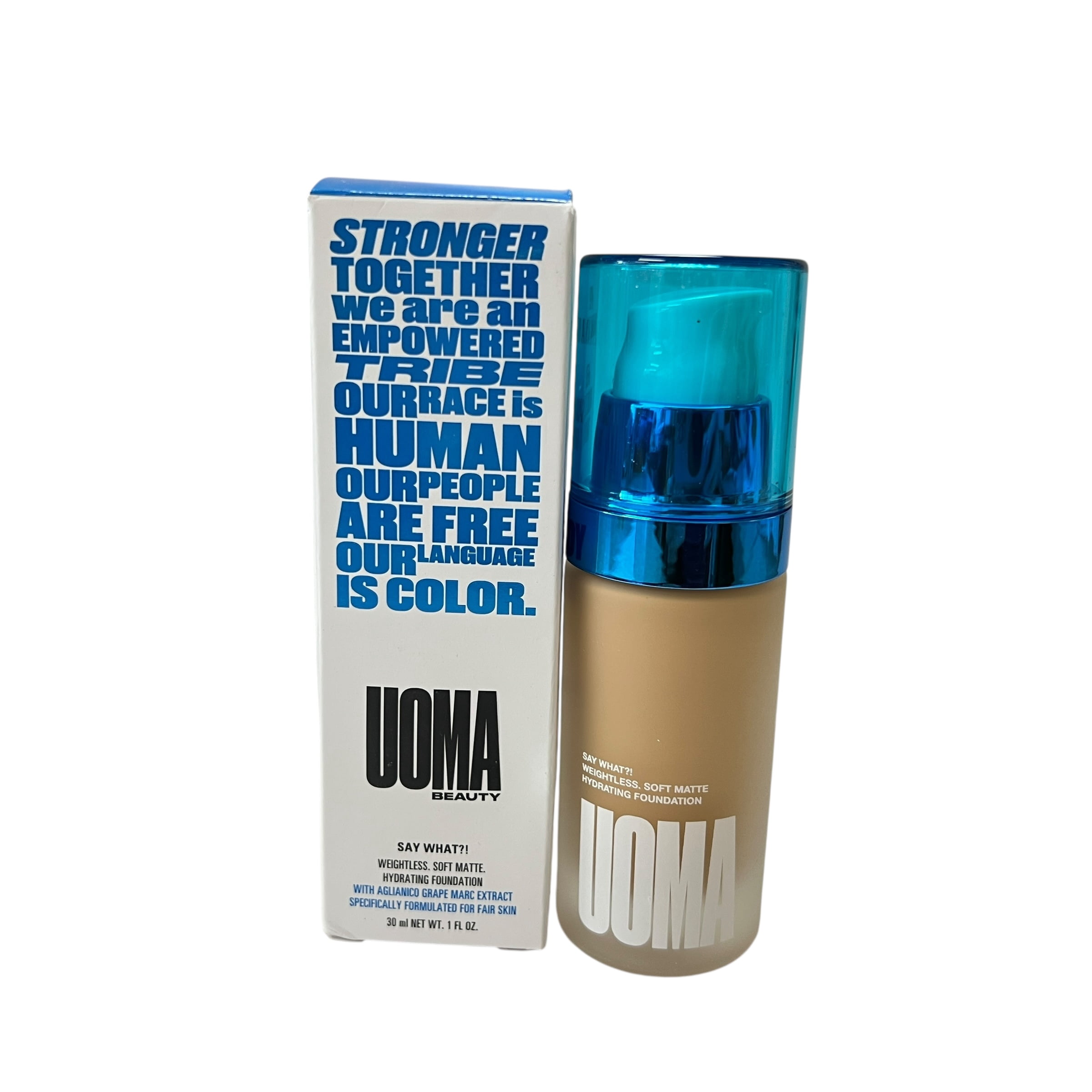 Uoma Beauty Say What?! Weightless Soft Matte Hydrating Foundation 1 fl oz Fair Lady T3W