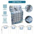 thumbnail image 6 of Summer Ocean Table Runner 70 Inches, Blue Coastal Starfish Seashell Conch Plaid Bed Runner Dresser Scarves Tabletop for Indoor Outdoor Parties/Ceremony/Banquet, 13" x 70", 6 of 9