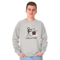 thumbnail image 3 of Chilly BBQ Grilling Windy Winter Men's Crewneck Sweatshirt Brisco Brands S, 3 of 6