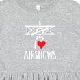 thumbnail image 4 of Inktastic I Love Airshows Girls Toddler Dress, 4 of 5