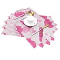 thumbnail image 2 of YFYANG Washable Heat-Resistant Placemats, 70% PVC/30% Polyester, Pink Lipstick Graffiti Kitchen Table Mat, 12" x 18" 4 Piece, 2 of 6