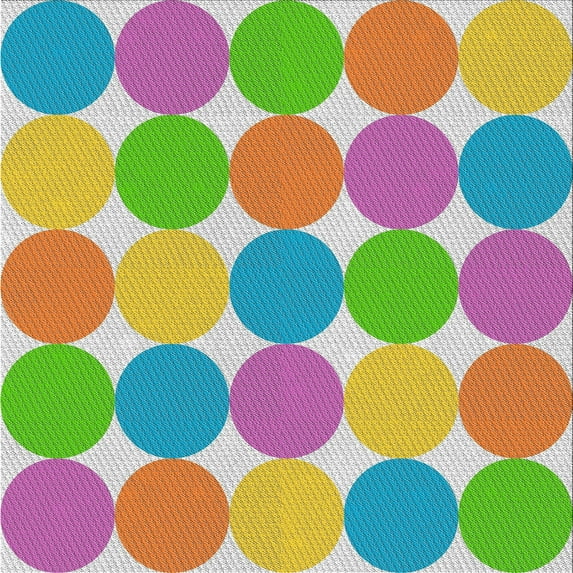 Ahgly Company Indoor Square Patterned Tulip Pink Novelty Area Rugs, 7' Square