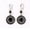 Black, variant on Women'S Cubic Zirconia Earrings Cz Hoop Earrings For Women Boho Ear Studs Earrings For Women Black Ethnic Fashion Jewelry Earrings Geometric Pattern Hoop Earrings