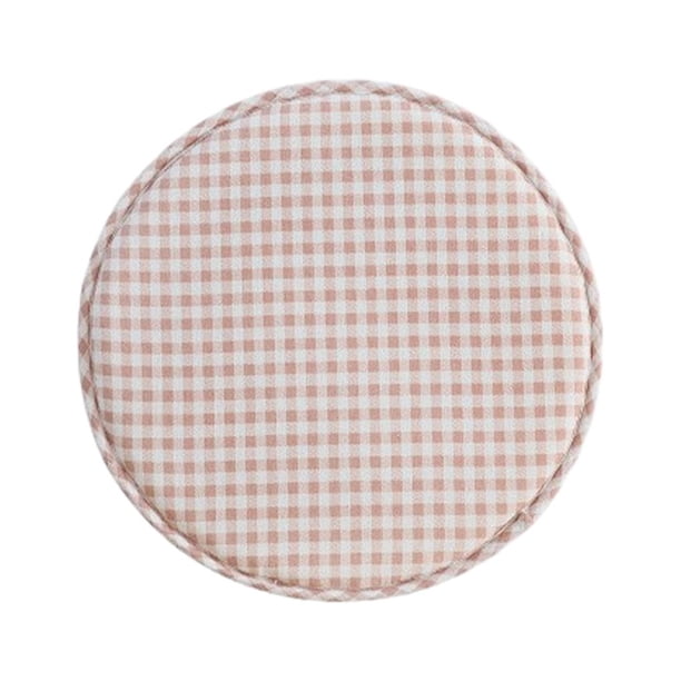 Advancent Cojín para asiento de 12,9 pulgadas, alfombrilla gruesa para taburete, suave, transpirable, cómoda para sala de estar, rosa y blanco Type3 NO3