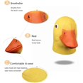 thumbnail image 3 of Máscara de cabeza de pato, máscara de cabeza de animal de lujo de novedad de Halloween, máscara de pato amarillo lindo de látex para juego de disfraces (amarillo) brillar Juguete, 3 of 6