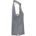 thumbnail image 3 of Augusta Sportswear B98134138 Womens Two-Tone Vital Polo T-Shirt, Graphite & White - 3XL, 3 of 5