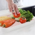 thumbnail image 4 of Fruits Vegetables Drain Tray Double-Layer Holding Fruit, Tea and Coffee Cup Plate for Kitchen, 4 of 5