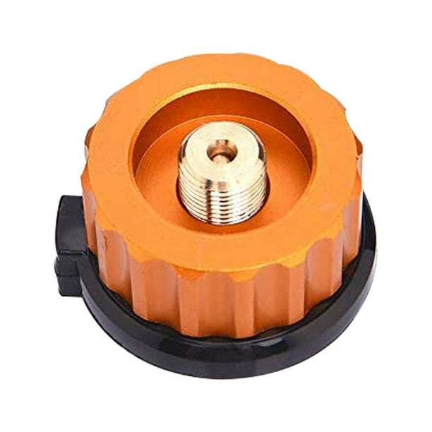 Eigraketly Adaptador de cabeza de estufa de Camping, adaptador de cilindro de recipiente de estufa portátil para exteriores con ranuras finas de apagado Type3 NO3 Eigraketly OD3141-02B