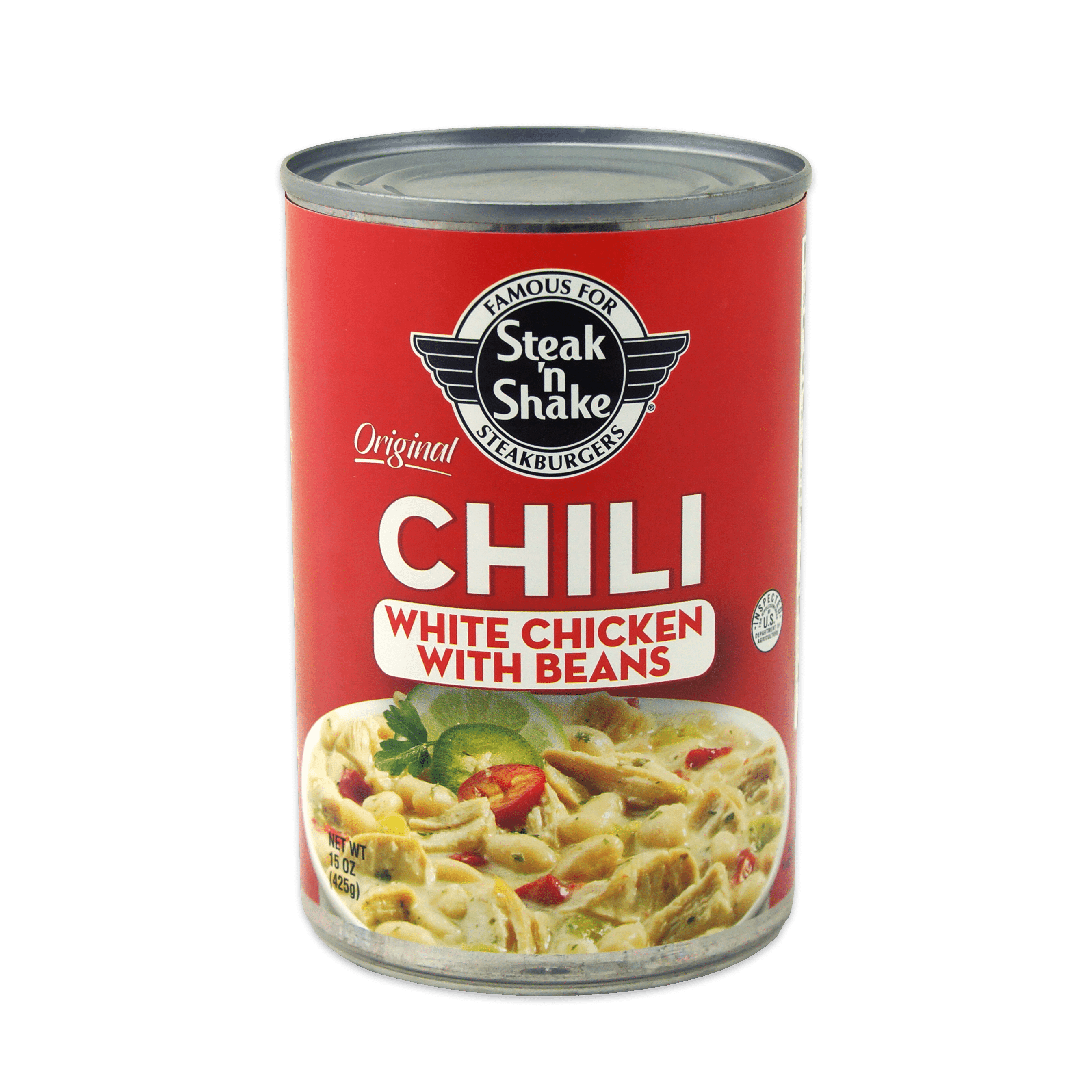 (2 pack) Steak N Shake White Chicken Chili with Beans