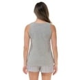 thumbnail image 3 of Just Love 100% Cotton Womens Sleepwear Pajama Set  Breathable, Natural Comfort (Love Sleep - Grey Plaid, 2X), 3 of 3