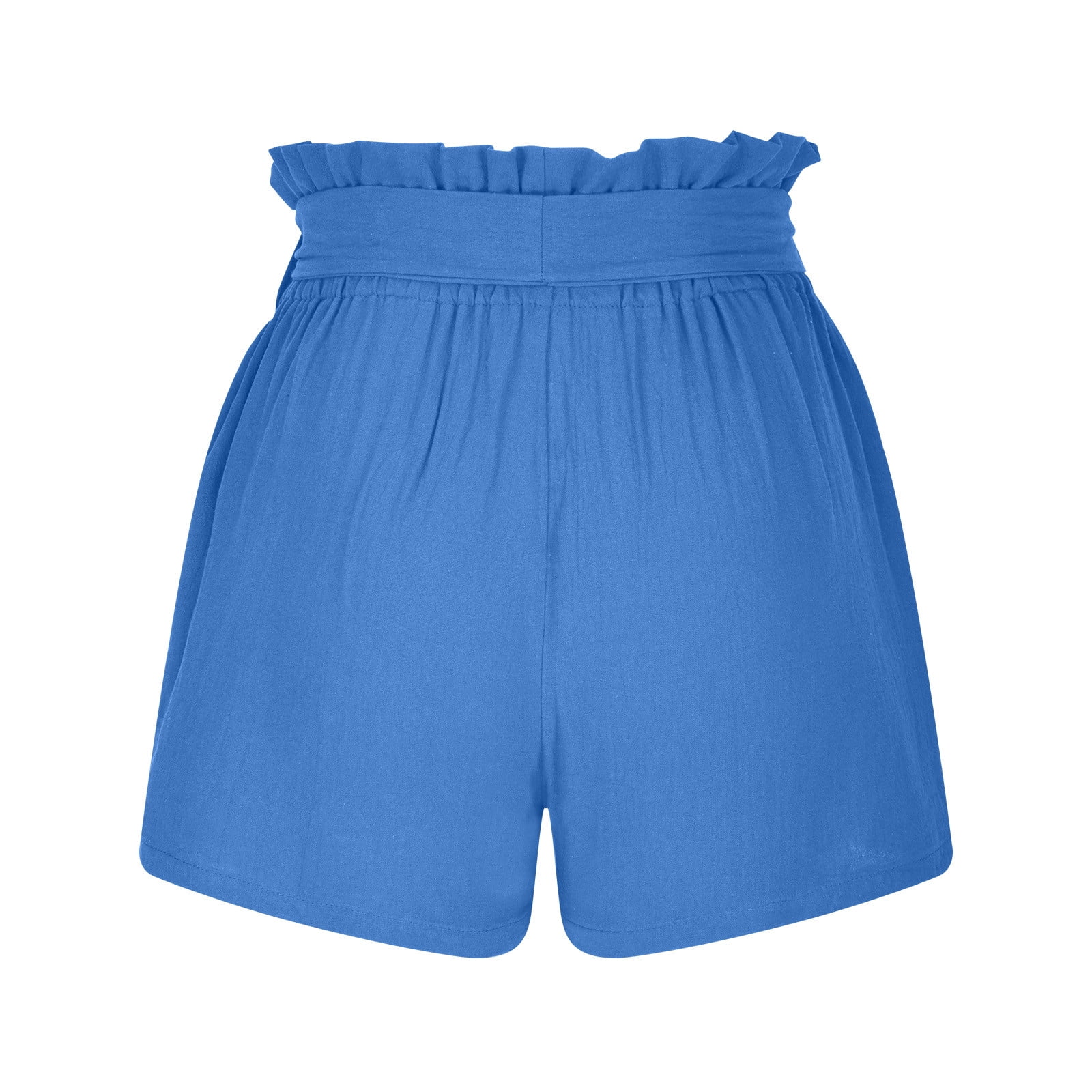 WAJCSHFS Shorts for Women High Waist Shorts with Pockets Wide Leg Shorts  Baggy Casual Elastic Waist Athletic Shorts Blue at  Women's Clothing  store