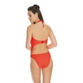 thumbnail image 2 of Freya Womens Sundance Underwire High Neck Cutout Swimsuit, 32DD, Deep Ocean, 2 of 4